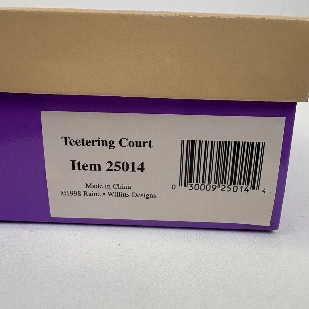 Vintage Just The Right Shoe By Raine Teetering Court 25014 1998